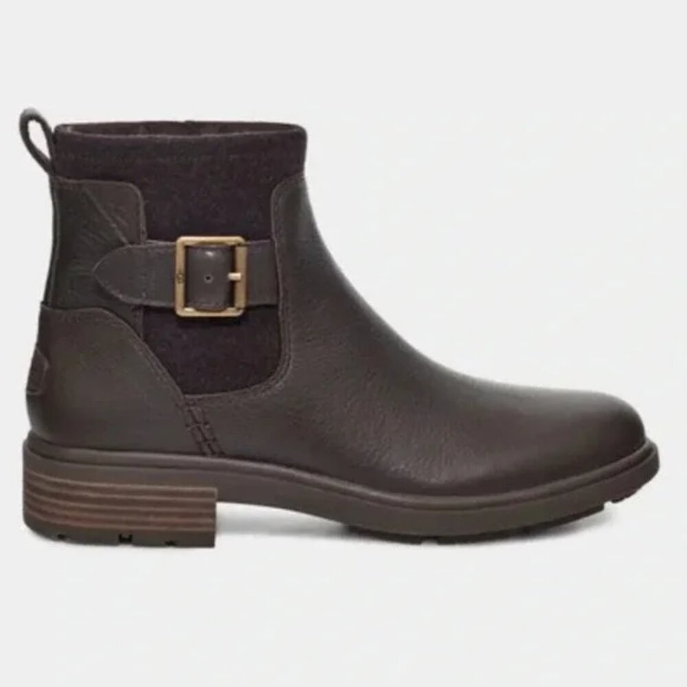 NWB $160 UGG Harrison Leather Moto Boot - Sz 10